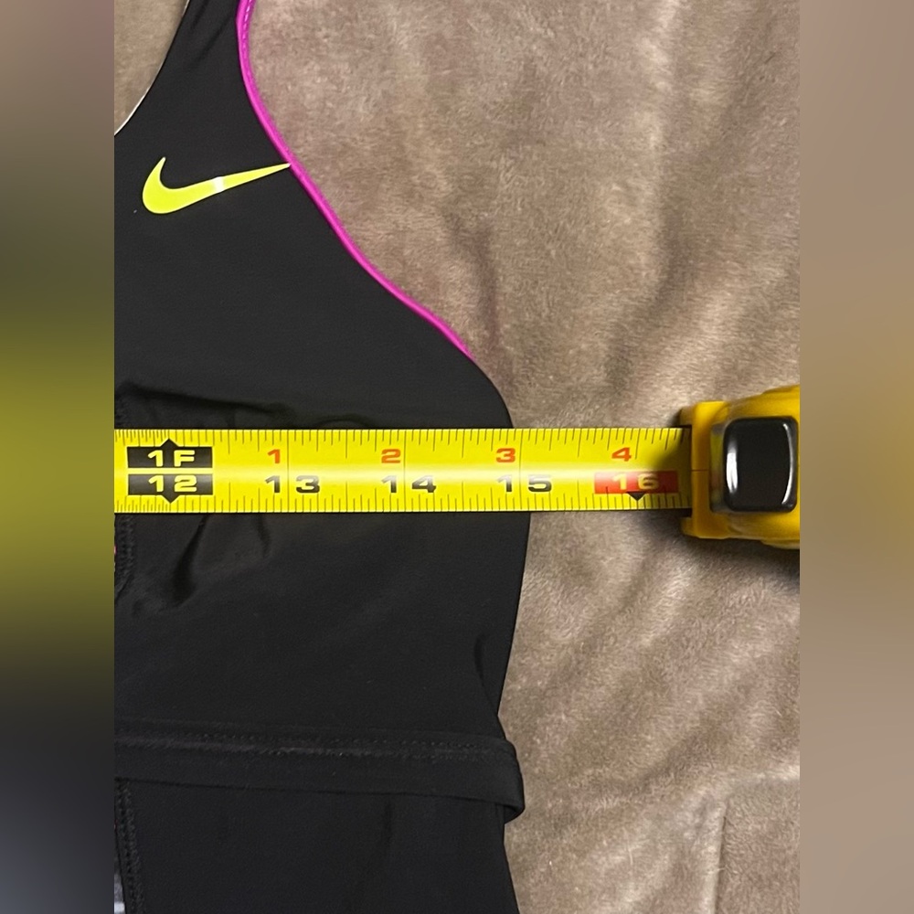 Nike Black and Pink Striped Tankini Swim Top Bikini Beach Vacation Pool Resort - Picture 8 of 8